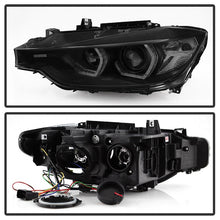 Load image into Gallery viewer, Spyder 12-14 BMW F30 3 Series 4DR Projector Headlights - LED DRL - Blk Smoke PRO-YD-BMWF3012-DRL-BSM-DSG Performance-USA