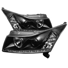 Load image into Gallery viewer, Spyder Chevy Cruze 11-14 Projector Headlights LED Halo -DRL Blk High H1 Low H7 PRO-YD-CCRZ11-DRL-BK-DSG Performance-USA