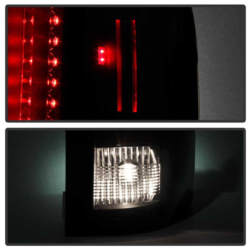 Spyder Chevy Silverado 07-13 LED Tail Lights Blk ALT-YD-CS07-LED-BK-DSG Performance-USA