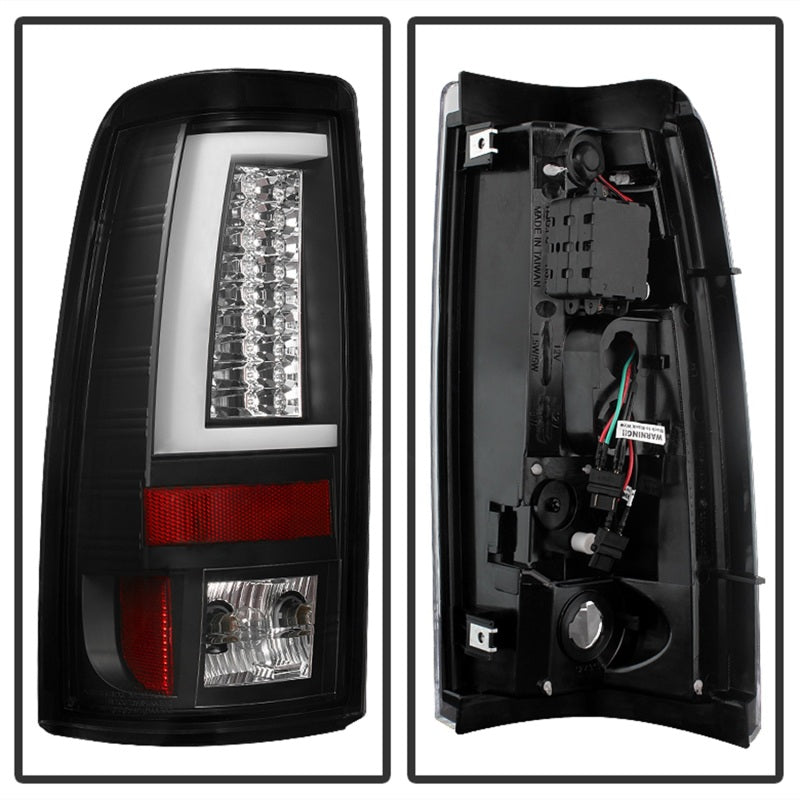 Spyder Chevy Silverado 1500/2500 99-02 Version 2 LED Tail Lights - Black ALT-YD-CS99V2-LED-BK-DSG Performance-USA