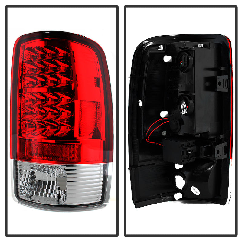 Spyder Chevy Suburban/Tahoe 1500/2500 00-06 LED Tail Lights Red Clear ALT-YD-CD00-LED-RC-DSG Performance-USA