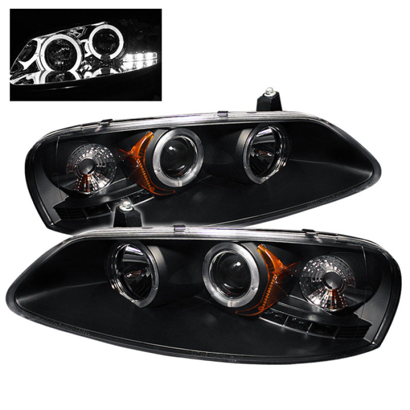 Spyder Chrysler Sebring 01-03 Projector Headlights LED Halo LED Blk PRO-YD-CSEB01-HL-BK-DSG Performance-USA