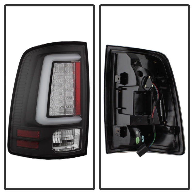 Spyder Dodge Ram 2013-2014 Light Bar LED Tail Lights - Black ALT-YD-DRAM13V2-LED-BK-DSG Performance-USA