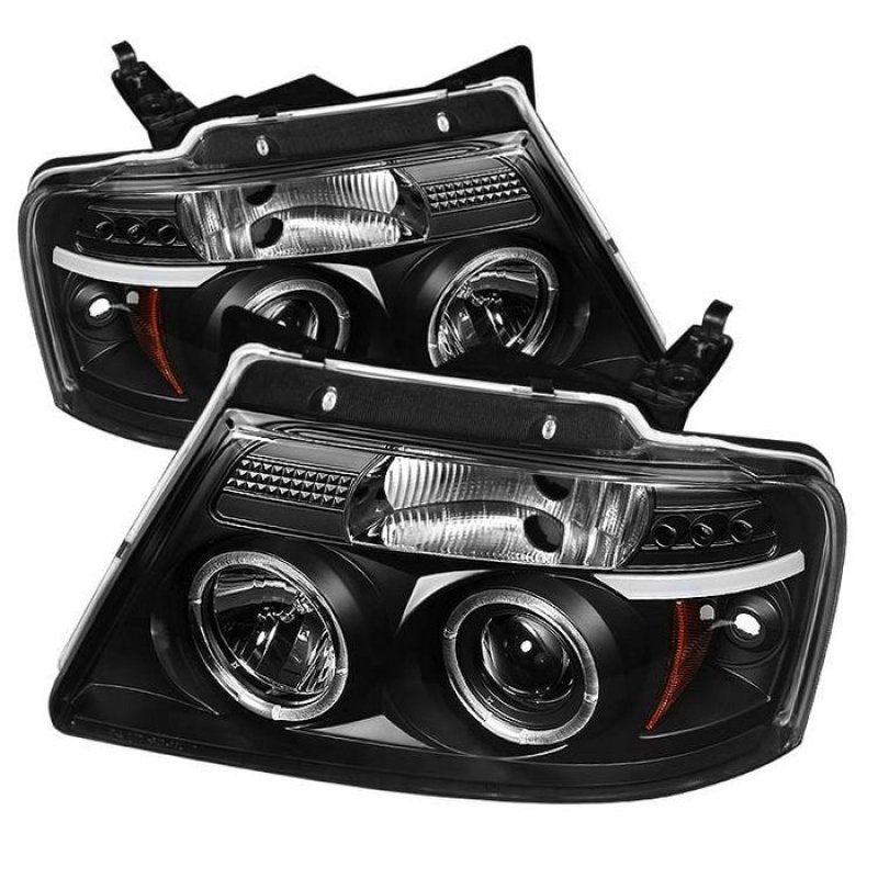 Spyder Ford F150 04-08 Projector Headlights Version 2 LED Halo LED Blk PRO-YD-FF15004-HL-G2-BK-DSG Performance-USA