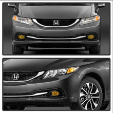 Load image into Gallery viewer, Spyder Honda Civic 2013-2014 4dr OEM Fog Light W/Switch Yellow FL-HC2013-4D-Y-DSG Performance-USA