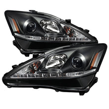 Load image into Gallery viewer, Spyder Lexus IS 250/350 2006-2010 Projector Headlights DRL Black PRO-YD-LIS06-DRL-BK-DSG Performance-USA