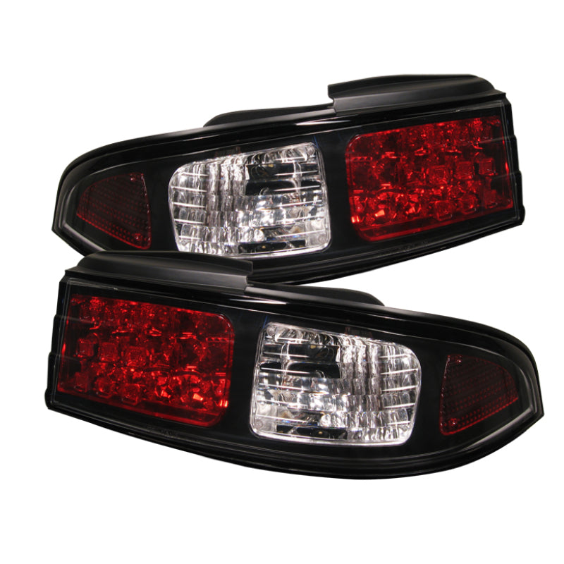 Spyder Nissan 240SX 95-98 LED Tail Lights Black ALT-YD-N240SX95-LED-BK-DSG Performance-USA