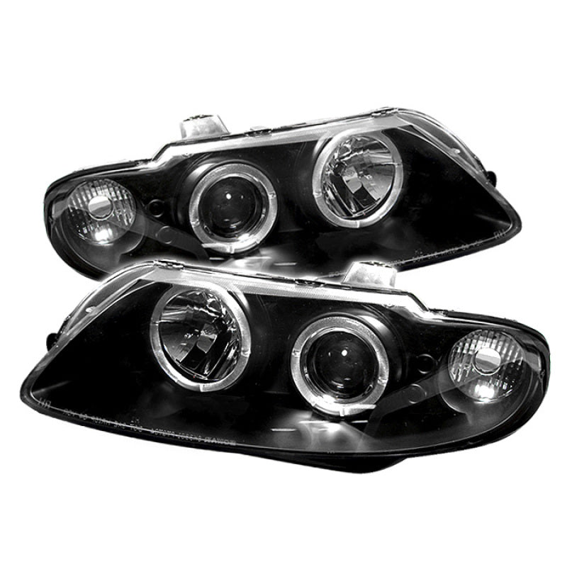 Spyder Pontiac GTO 04-06 Projector Headlights LED Halo LED Black High H1 Low H1 PRO-YD-PGTO04-HL-BK-DSG Performance-USA