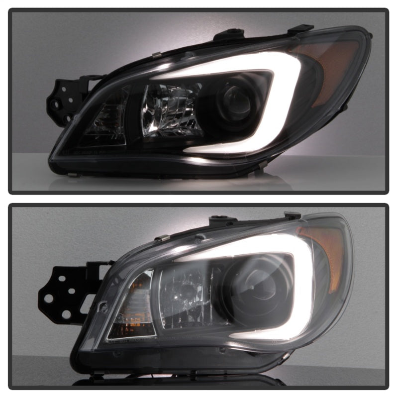 Spyder Subaru WRX 2006-2007 Projector Headlights - Halogen Only - Black PRO-YD-SWRX06-LBDRL-BK-DSG Performance-USA