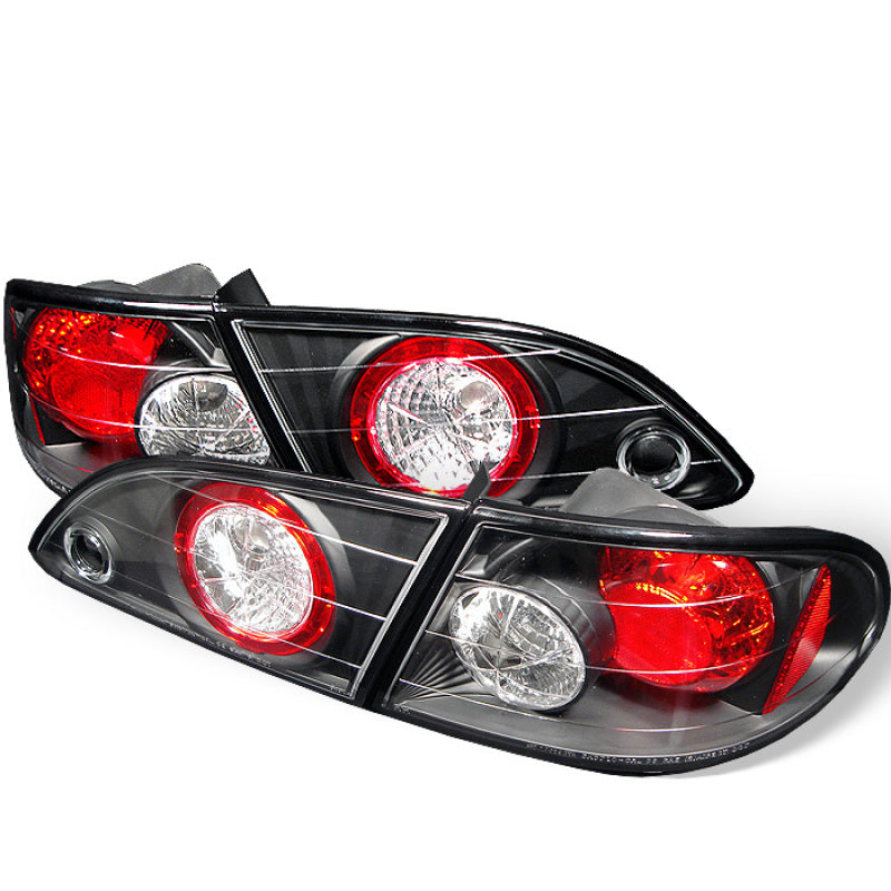 Spyder Toyota Corolla 98-02 Euro Style Tail Lights Black ALT-YD-TC98-BK-DSG Performance-USA
