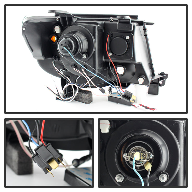 Spyder Toyota Tacoma 05-11 Projector Headlights CCFL Halo LED Blk Smke PRO-YD-TT05-CCFL-BSM-DSG Performance-USA