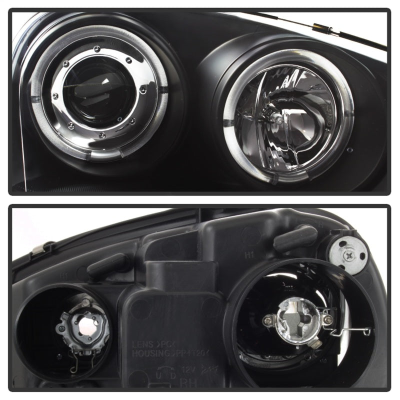 Spyder Volkswagen GTI 06-09/Jetta 06-09 Halogen Model Only - LED Halo DRL Black PRO-YD-VG06-HL-BK-DSG Performance-USA