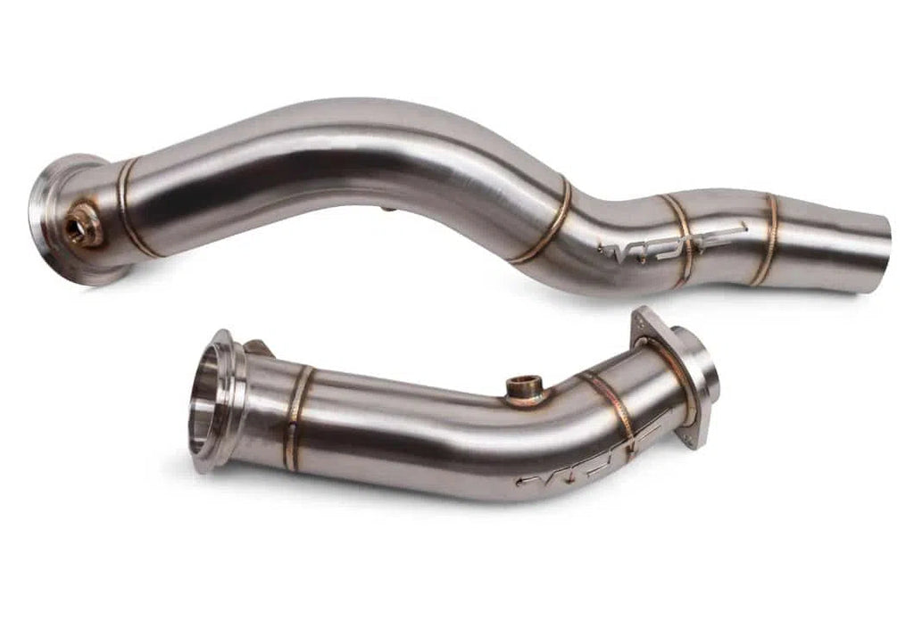 VRSF 3" Cast Race Downpipes 15-19 BMW M3, M4 & M2 Competition S55 F80 F82 F87-DSG Performance-USA