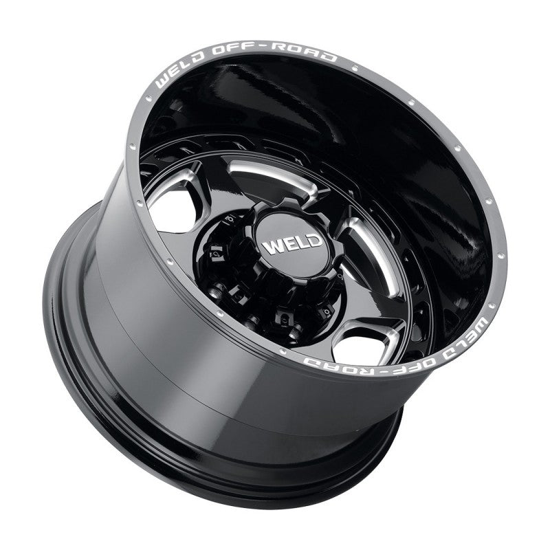 Weld Aragon Off-Road Wheel - 20x10 / 5x139.7 / 5x150 / +13mm Offset - Gloss Black Milled-DSG Performance-USA
