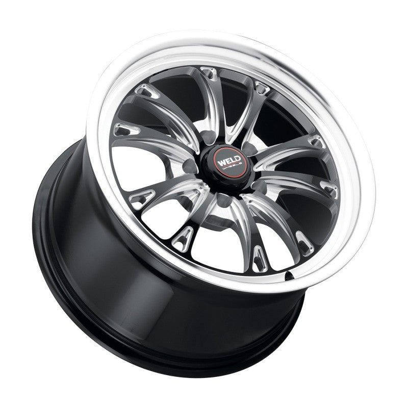 Weld Belmont Drag Street Performance Wheel - 17x10 / 5x112 / +40mm Offset - Gloss Black Milled DIA-DSG Performance-USA
