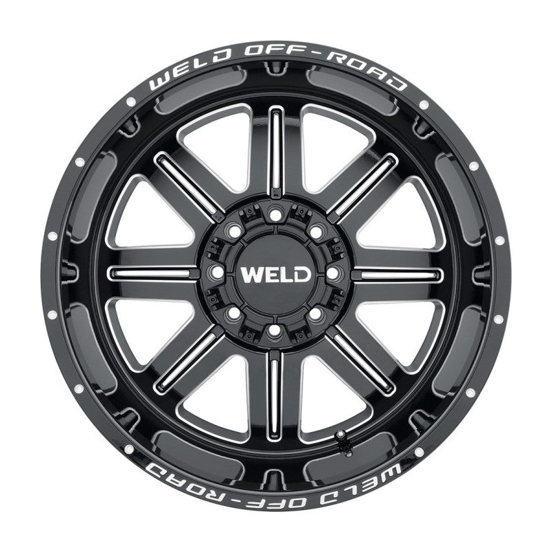 Weld Chasm Off-Road Wheel - 20x10 / 5x127 / 5x139.7 / +13mm Offset - Gloss Black Milled-DSG Performance-USA