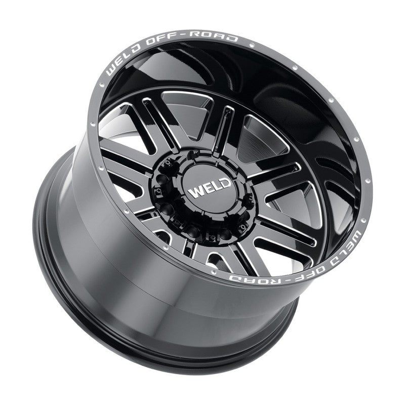 Weld Chasm Off-Road Wheel - 20x10 / 5x127 / 5x139.7 / +13mm Offset - Gloss Black Milled-DSG Performance-USA