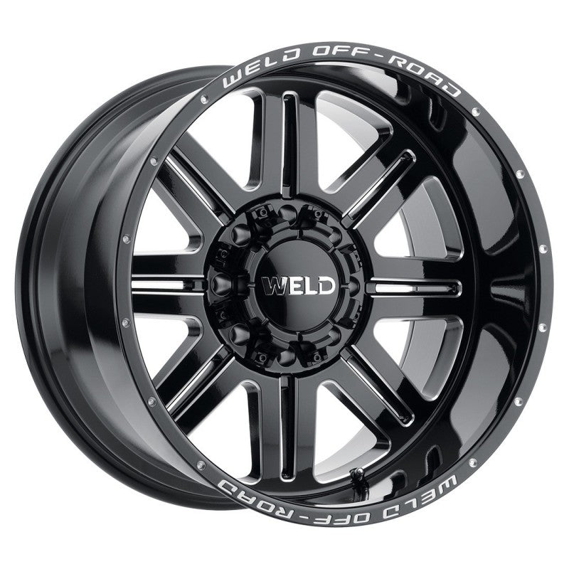 Weld Chasm Off-Road Wheel - 20x12 / 8x165.1 / -44mm Offset - Gloss Black Milled-DSG Performance-USA