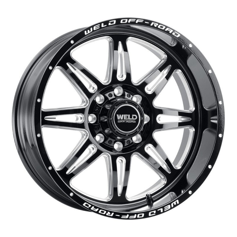Weld Cheyenne Off-Road Wheel - 22x10 / 5x139.7 / 5x150 / -18mm Offset - Gloss Black Milled-DSG Performance-USA