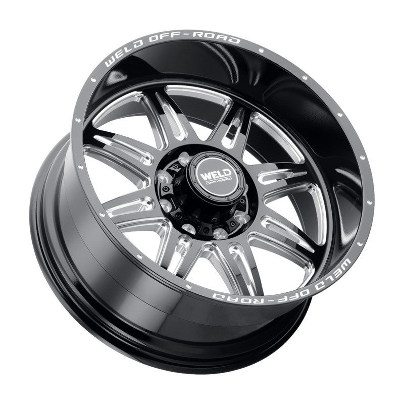Weld Cheyenne Off-Road Wheel - 22x10 / 8x165.1 / -18mm Offset - Gloss Black Milled-DSG Performance-USA