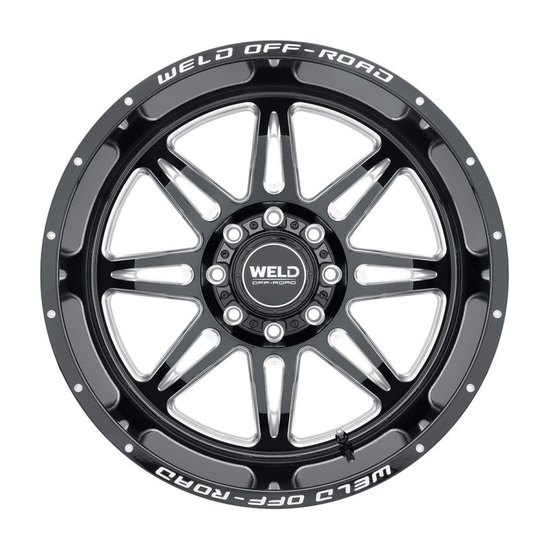 Weld Cheyenne Off-Road Wheel - 22x12 / 8x165.1 / -44mm Offset - Gloss Black Milled-DSG Performance-USA