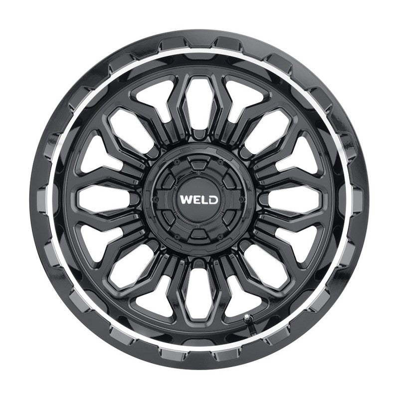 Weld Flare Off-Road Wheel - 20x10 / 8x165.1 / -18mm Offset - Gloss Black Milled-DSG Performance-USA