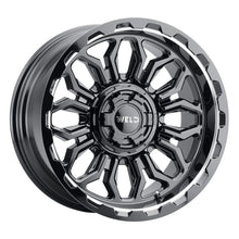 Load image into Gallery viewer, Weld Flare Off-Road Wheel - 20x10 / 8x165.1 / -18mm Offset - Gloss Black Milled-DSG Performance-USA