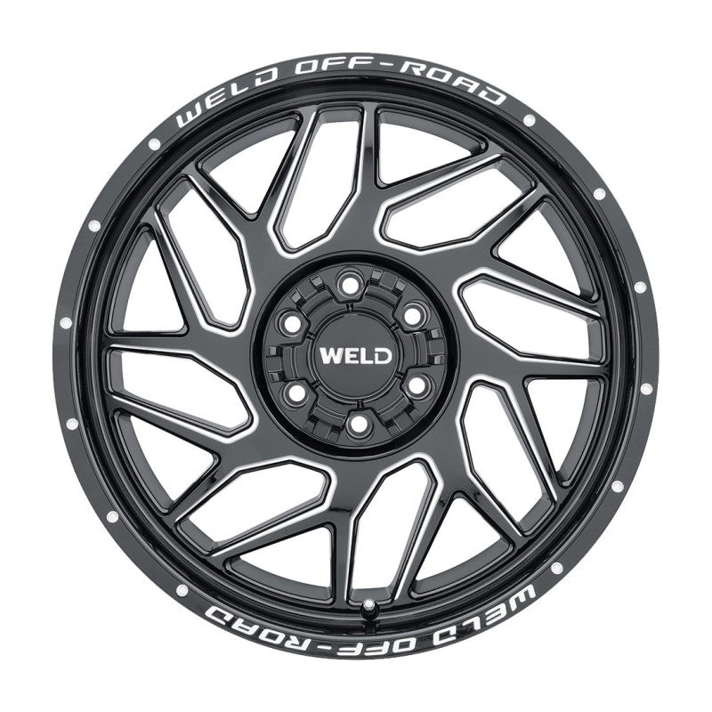 Weld Fulcrum Off-Road Wheel - 20x10 / 5x139.7 / 5x150 / +13mm Offset - Gloss Black Milled-DSG Performance-USA