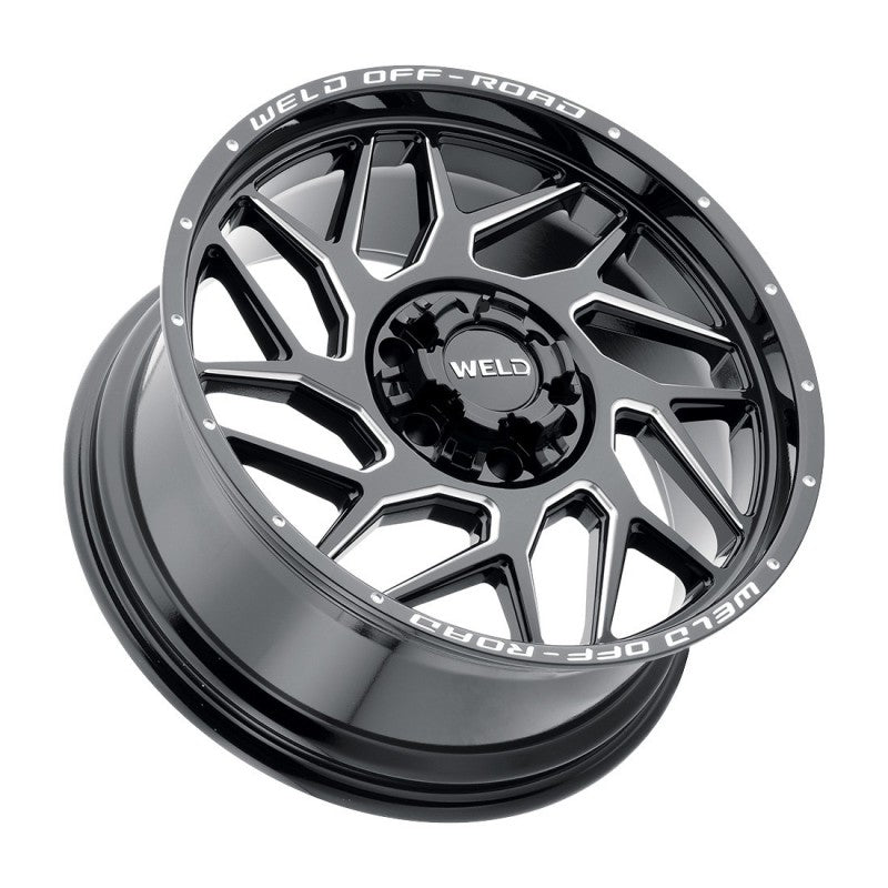 Weld Fulcrum Off-Road Wheel - 20x10 / 5x139.7 / 5x150 / -18mm Offset - Gloss Black Milled-DSG Performance-USA