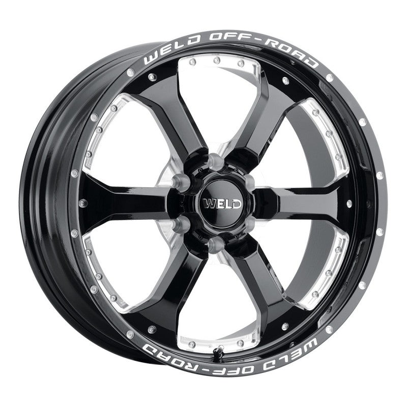 Weld Granada Eight Off-Road Wheel - 20x10 / 8x170 / -18mm Offset - Gloss Black Milled-DSG Performance-USA