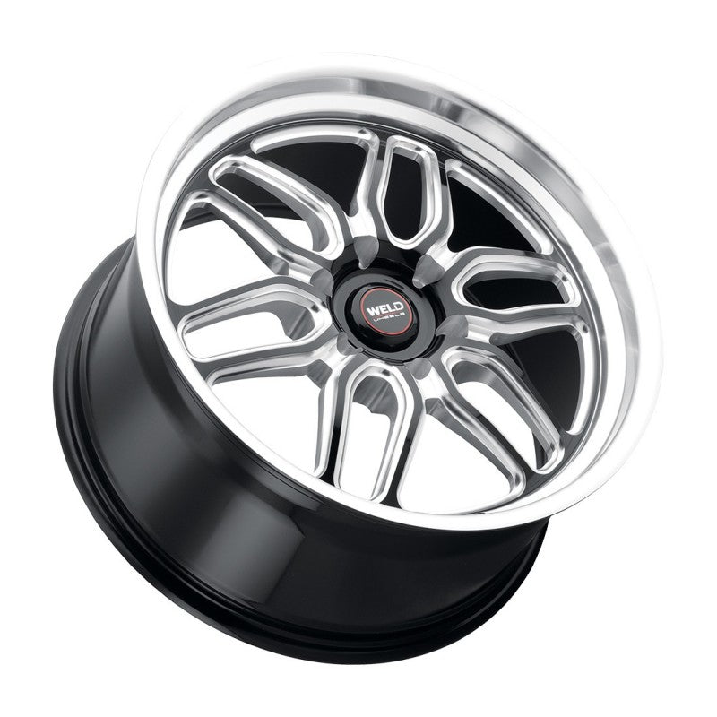 Weld Laguna 6 Drag Street Performance Wheel - 17x7 / 6x127 / +10mm Offset - Gloss Black Milled DIA-DSG Performance-USA