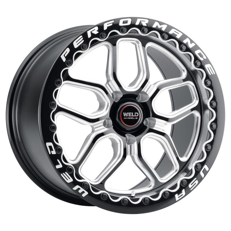 Weld Laguna Beadlock Street Performance Wheel - 15x10 / 5x114.3 / +25mm Offset - Gloss Black Milled DIA-DSG Performance-USA