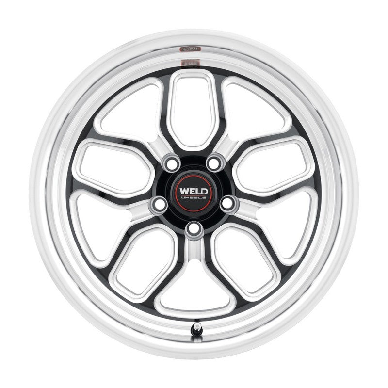 Weld Laguna Drag Street Performance Wheel - 15x10 / 5x114.3 / +50mm Offset - Gloss Black Milled DIA-DSG Performance-USA