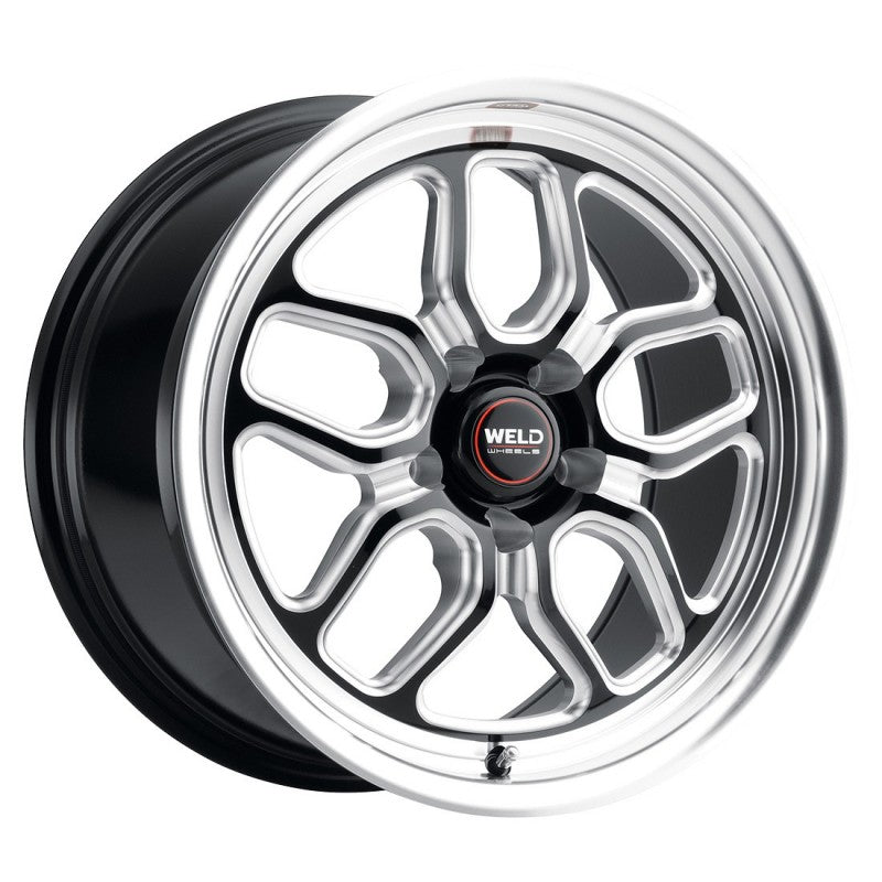 Weld Laguna Drag Street Performance Wheel - 18x5 / 5x120.7 / -10mm Offset - Gloss Black Milled DIA-DSG Performance-USA