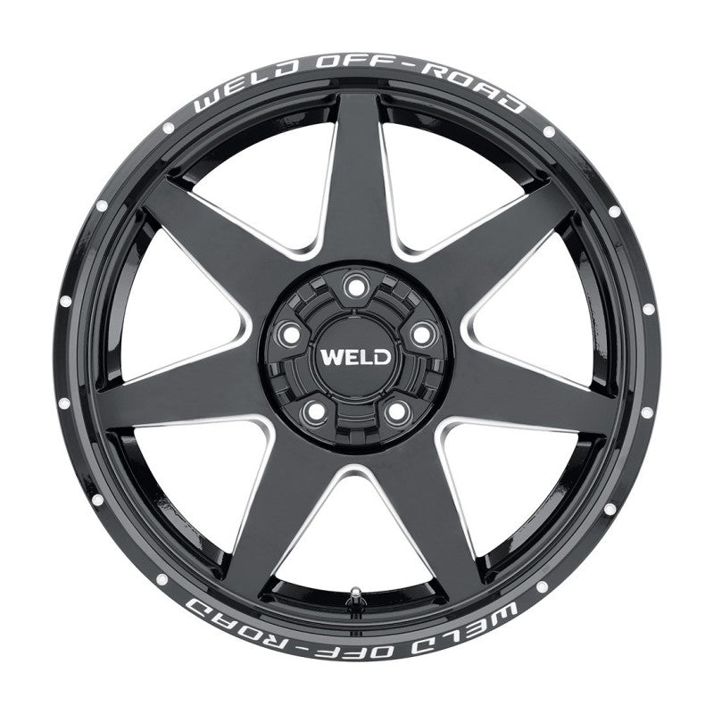 Weld Retaliate Off-Road Wheel - 20x10 / 5x135 / 5x139.7 / -18mm Offset - Gloss Black Milled-DSG Performance-USA