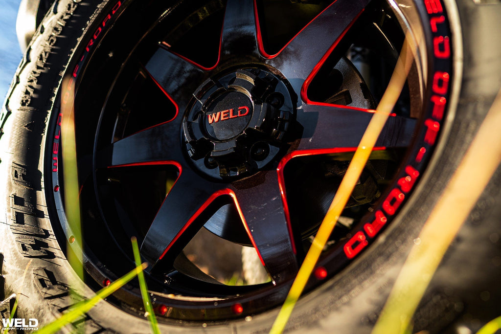 Weld Retaliate Off-Road Wheel - 20x9 / 5x135 / 5x139.7 / 0mm Offset - Gloss Black Milled-DSG Performance-USA