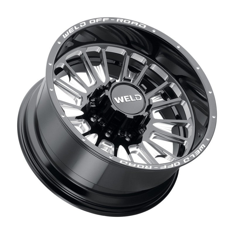Weld Scorch Dually Off-Road Wheel - 20x8.25 / 8x165.1 / -240mm Offset - Gloss Black Milled-DSG Performance-USA