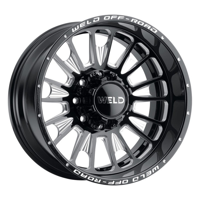 Weld Scorch Dually Off-Road Wheel - 20x8.25 / 8x200 / -202mm Offset - Gloss Black Milled-DSG Performance-USA