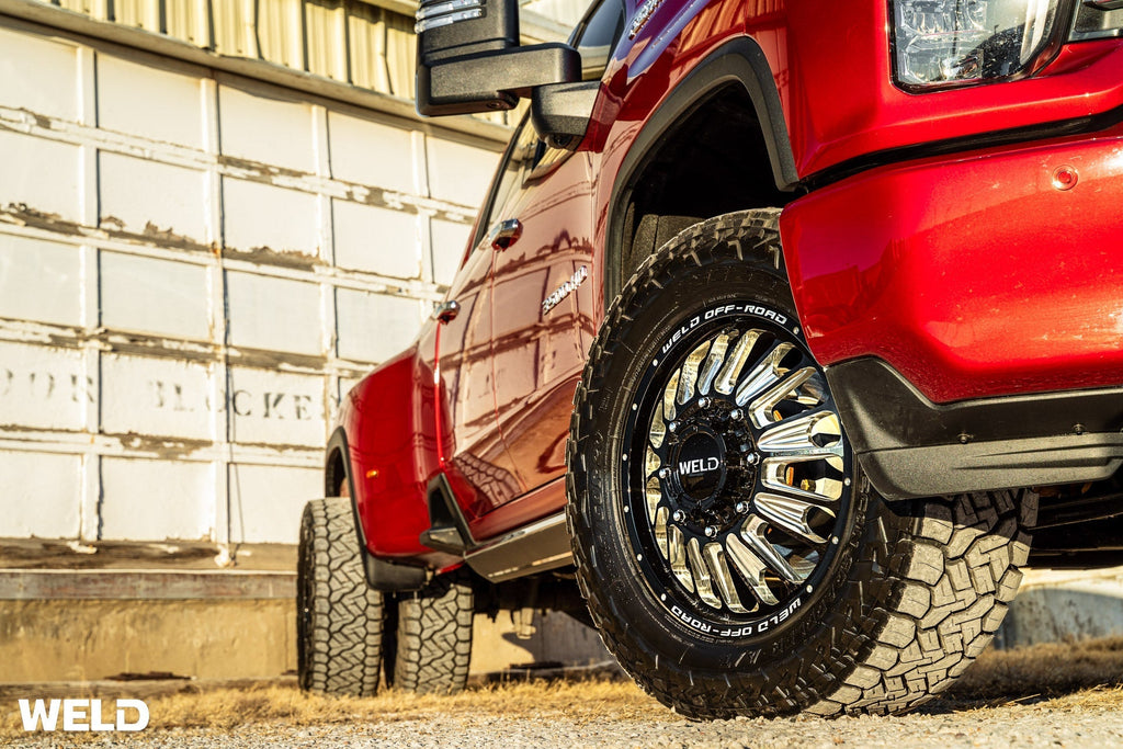 Weld Scorch Dually Off-Road Wheel - 20x8.25 / 8x200 / -227mm Offset - Gloss Black Milled-DSG Performance-USA