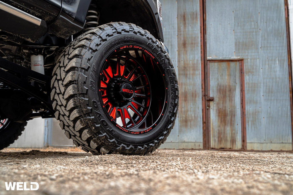 Weld Scorch Dually Off-Road Wheel - 20x8.25 / 8x210 / -246mm Offset - Gloss Black Milled-DSG Performance-USA