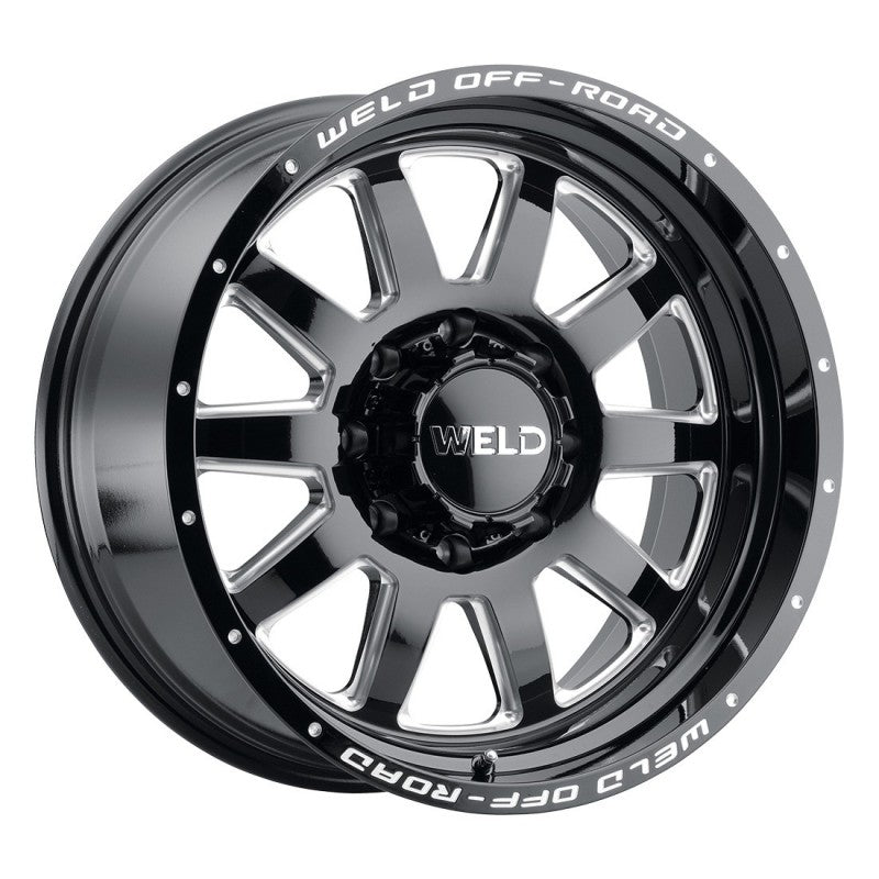 Weld Stealth Off-Road Wheel - 18x9 / 8x165.1 / -12mm Offset - Gloss Black Milled-DSG Performance-USA