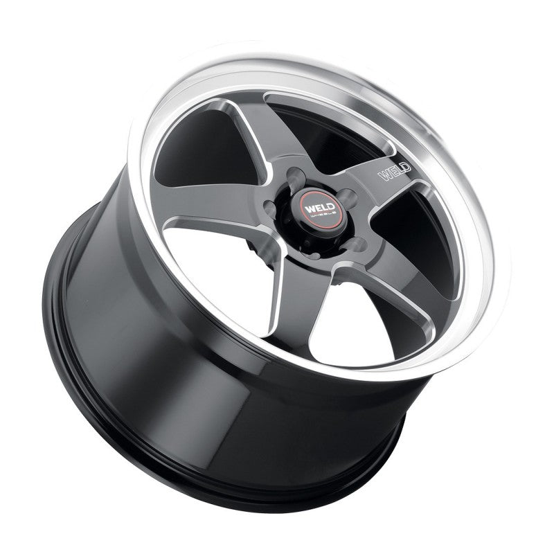 Weld Ventura Drag Street Performance Wheel - 17x10 / 5x115 / +30mm Offset - Gloss Black Milled DIA-DSG Performance-USA