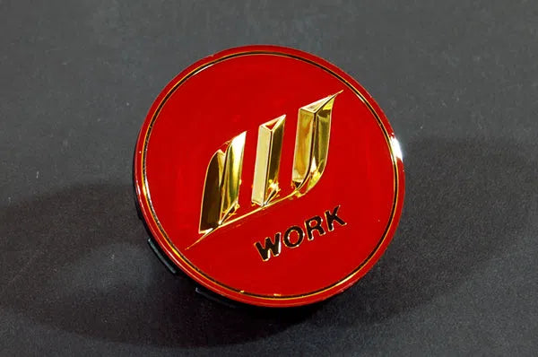 Work Optional "W" Center Cap (Small Base) - Red/Gold-DSG Performance-USA