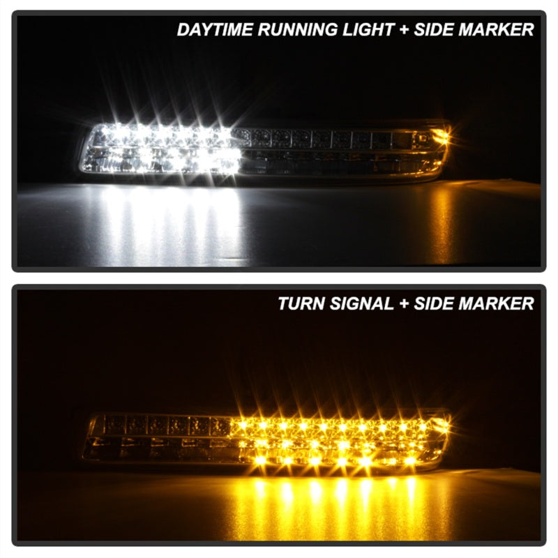 xTune 99-06 GMC Sierra (Excl Denali) Full LED Bumper Lights - Chrome (CBL-GSI99-LED-C)-DSG Performance-USA
