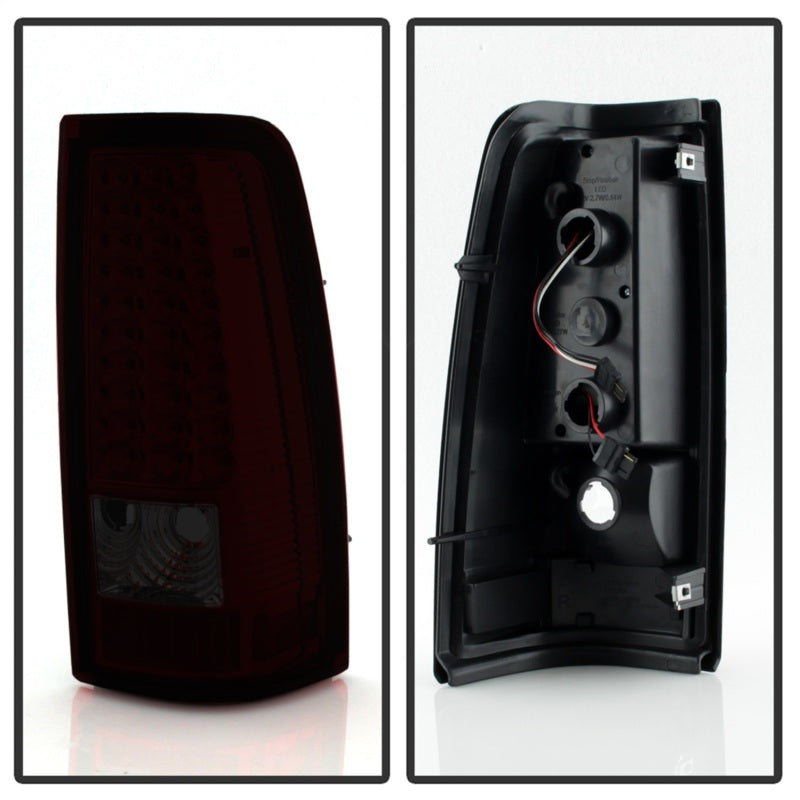 Xtune Chevy Silverado 1500/2500/3500 99-02 LED Tail Lights Red Smoke ALT-ON-CS99-LED-RS-DSG Performance-USA