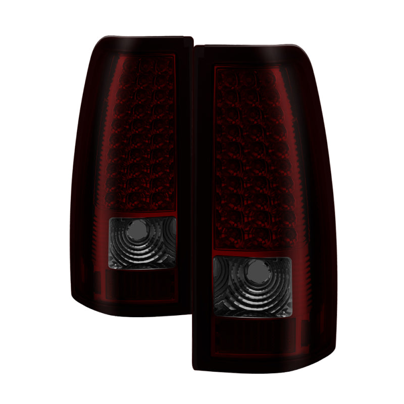 Xtune Chevy Silverado 1500/2500/3500 99-02 LED Tail Lights Red Smoke ALT-ON-CS99-LED-RS-DSG Performance-USA