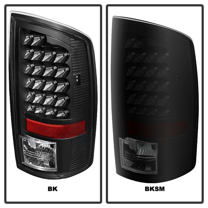 Xtune Dodge Ram 02-06 1500 / Ram 2500/3500 03-06 LED Tail Light Black Smoke ALT-JH-DR02-LED-BKSM-DSG Performance-USA