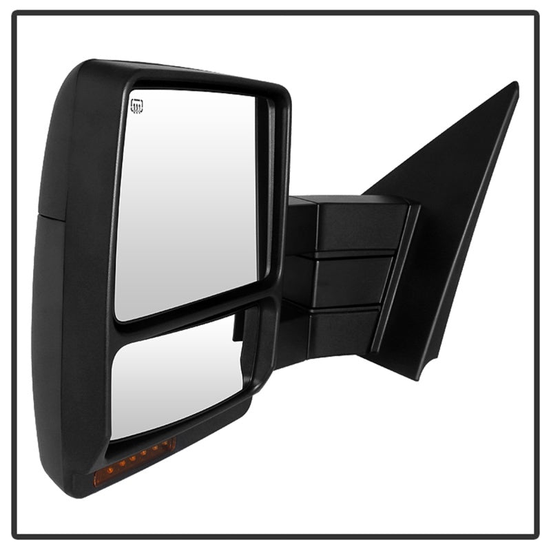 Xtune Ford F150 07-14 Power Heated Amber LED Signal Telescoping Mirror Left MIR-FF15007S-PWH-AM-L-DSG Performance-USA